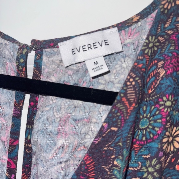 EVEREVE Ember Floral Brushed Cotton Jumpsuit Romper Cropped, Belted M - Picture 8 of 12